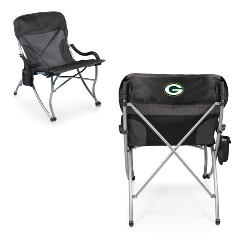 Green Bay Packers PT-XL Heavy Duty Camping Chair, (Black)