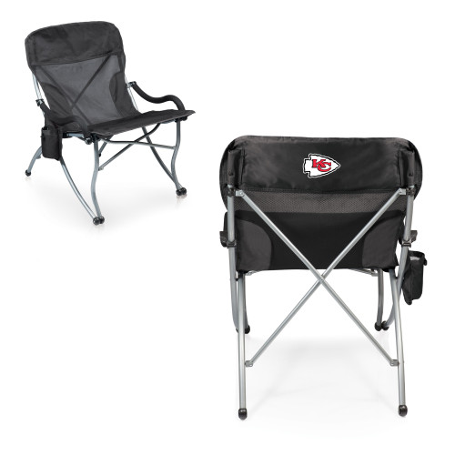 Kansas City Chiefs PT-XL Heavy Duty Camping Chair, (Black)