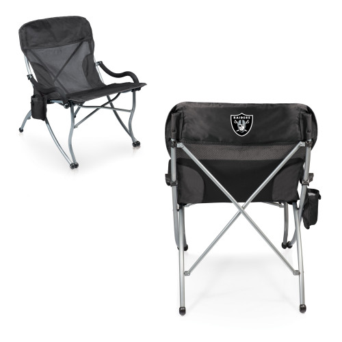 Las Vegas Raiders PT-XL Heavy Duty Camping Chair, (Black)