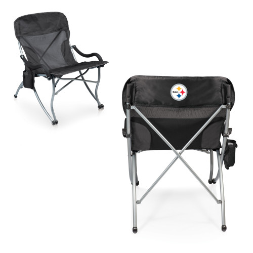 Pittsburgh Steelers PT-XL Heavy Duty Camping Chair, (Black)