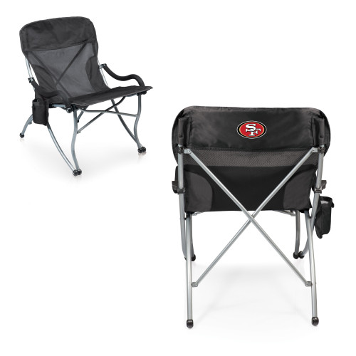 San Francisco 49ers PT-XL Heavy Duty Camping Chair, (Black)