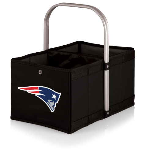 New England Patriots Urban Basket Collapsible Tote, (Black)