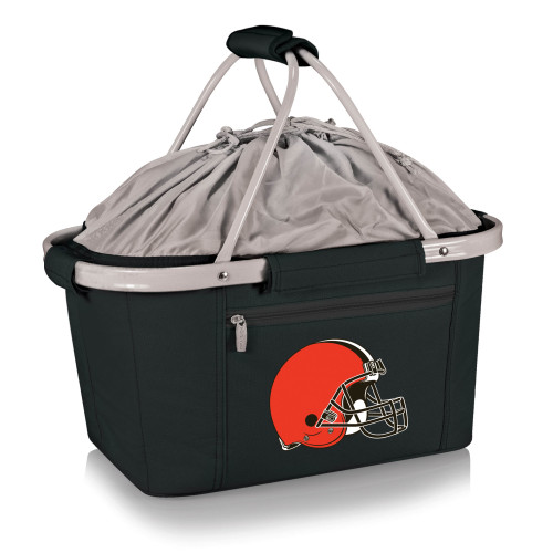 Cleveland Browns Metro Basket Collapsible Cooler Tote, (Black)