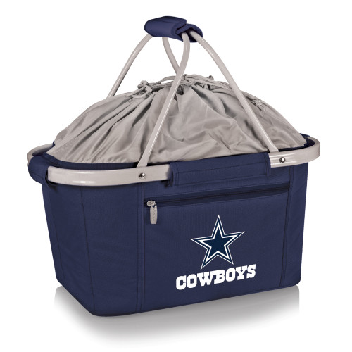 Dallas Cowboys Metro Basket Collapsible Cooler Tote, (Navy Blue)