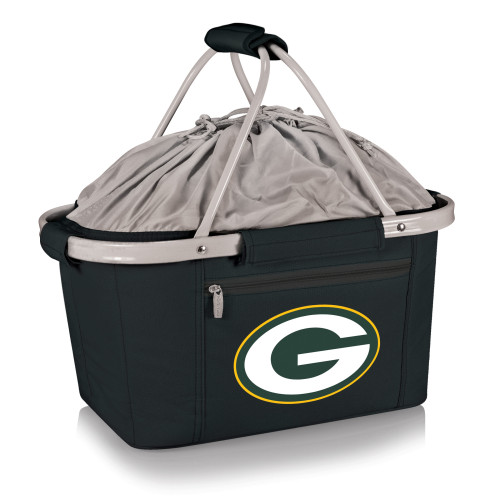Green Bay Packers Metro Basket Collapsible Cooler Tote, (Black)