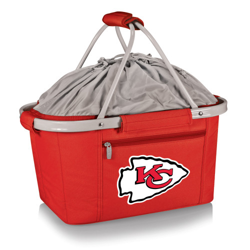 Kansas City Chiefs Metro Basket Collapsible Cooler Tote, (Red)