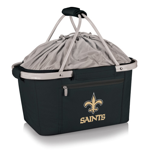 New Orleans Saints Metro Basket Collapsible Cooler Tote, (Black)