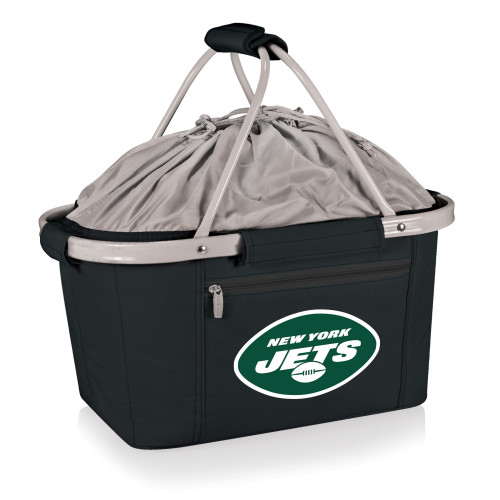 New York Jets Metro Basket Collapsible Cooler Tote, (Black)