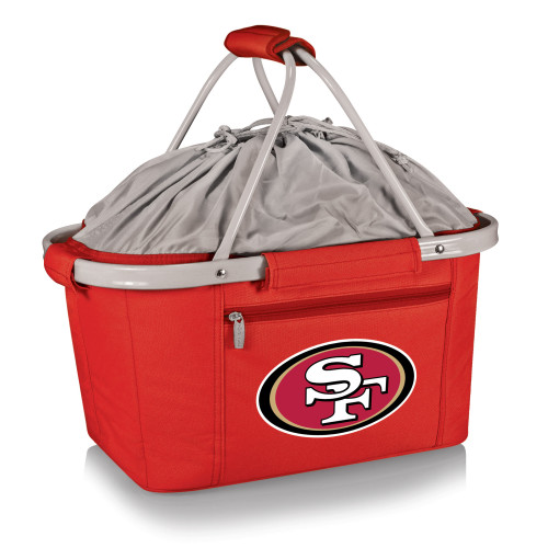 San Francisco 49ers Metro Basket Collapsible Cooler Tote, (Red)