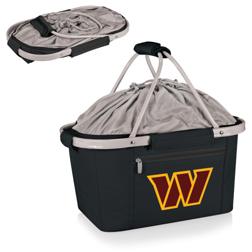 Washington Commanders Metro Basket Collapsible Cooler Tote, (Black)