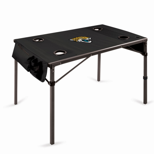 Jacksonville Jaguars Travel Table Portable Folding Table, (Black)