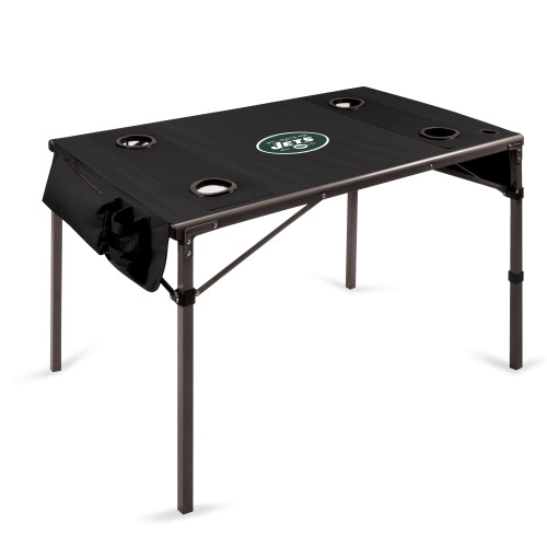 New York Jets Travel Table Portable Folding Table, (Black)