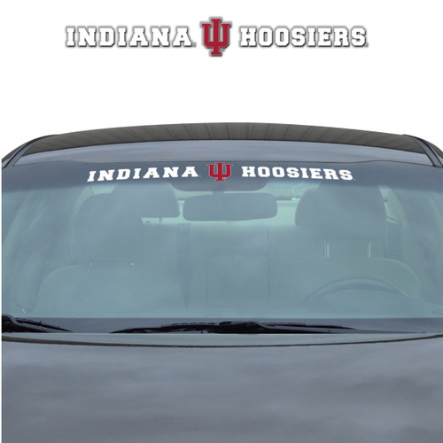Indiana Hoosiers Windshield Decal Primary Logo and Team Wordmark