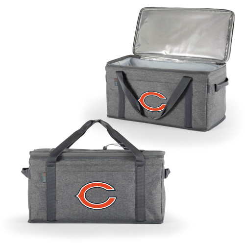 Chicago Bears 64 Can Collapsible Cooler, (Heathered Gray)