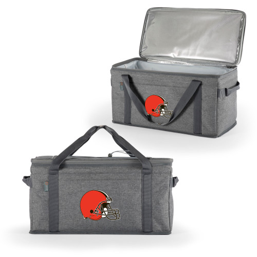 Cleveland Browns 64 Can Collapsible Cooler, (Heathered Gray)