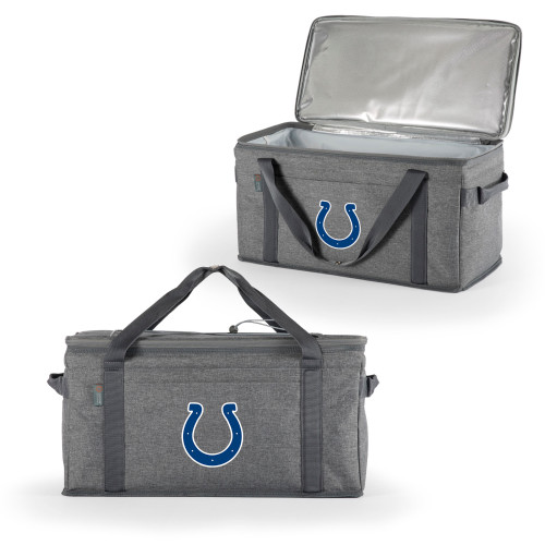 Indianapolis Colts 64 Can Collapsible Cooler, (Heathered Gray)