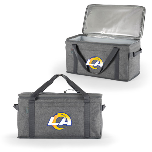 Los Angeles Rams 64 Can Collapsible Cooler, (Heathered Gray)