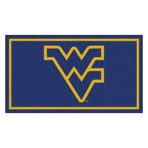 West Virginia University - West Virginia Mountaineers 3x5 Rug Flying WV Primary Logo Blue