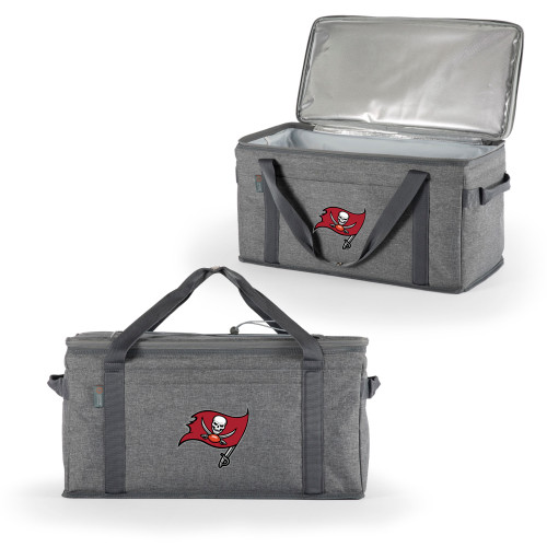 Tampa Bay Buccaneers 64 Can Collapsible Cooler, (Heathered Gray)