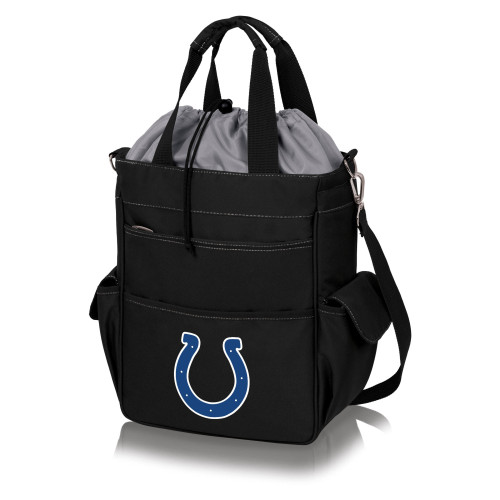 Indianapolis Colts Activo Cooler Tote Bag, (Black with Gray Accents)