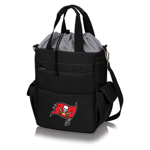 Tampa Bay Buccaneers Activo Cooler Tote Bag, (Black with Gray Accents)