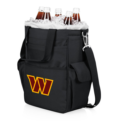 Washington Commanders Activo Cooler Tote Bag, (Black with Gray Accents)