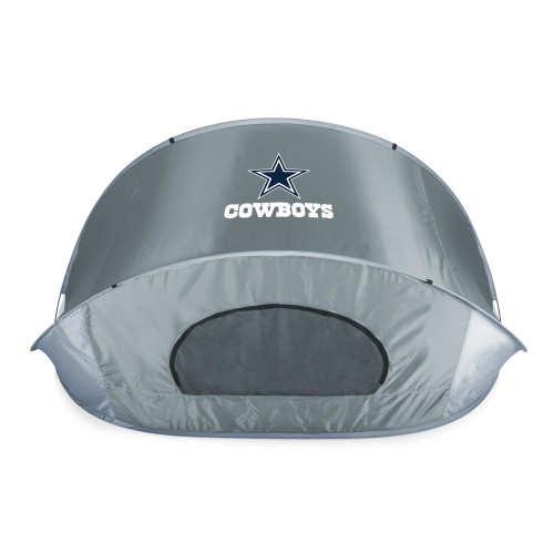 Dallas Cowboys Manta Portable Beach Tent, (Gray with Black Accents)