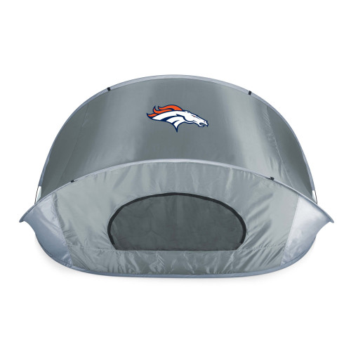Denver Broncos Manta Portable Beach Tent, (Gray with Black Accents)