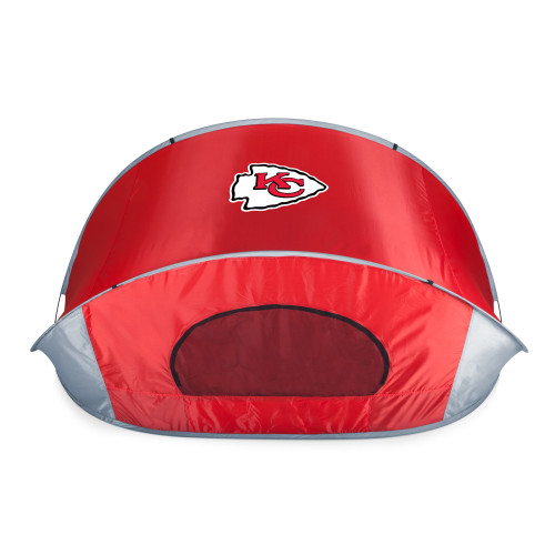 Kansas City Chiefs Manta Portable Beach Tent, (Red with Gray Accents)