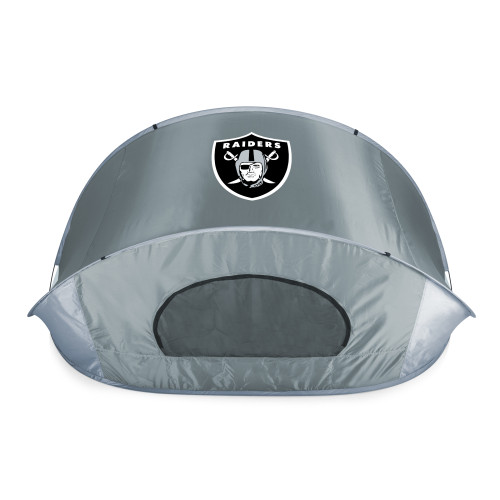 Las Vegas Raiders Manta Portable Beach Tent, (Gray with Black Accents)