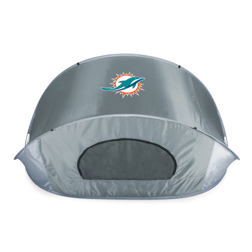 Miami Dolphins Manta Portable Beach Tent, (Gray with Black Accents)