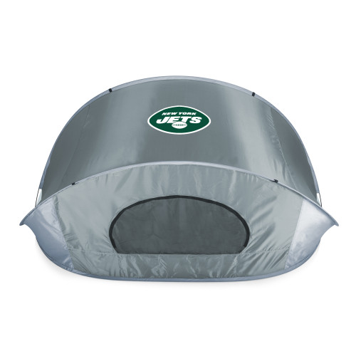 New York Jets Manta Portable Beach Tent, (Gray with Black Accents)