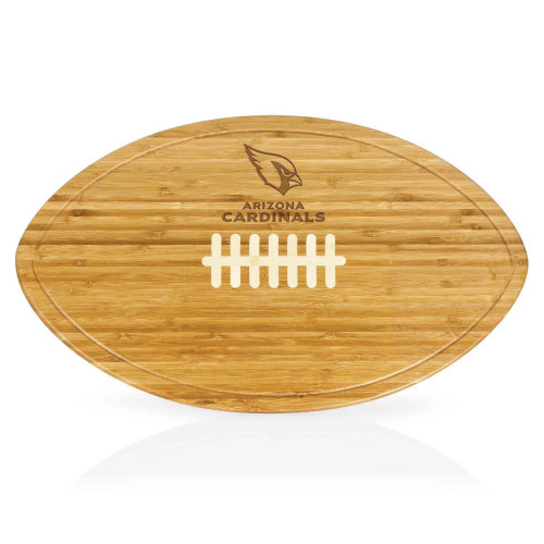 Arizona Cardinals Kickoff Football Cutting Board & Serving Tray, (Bamboo)