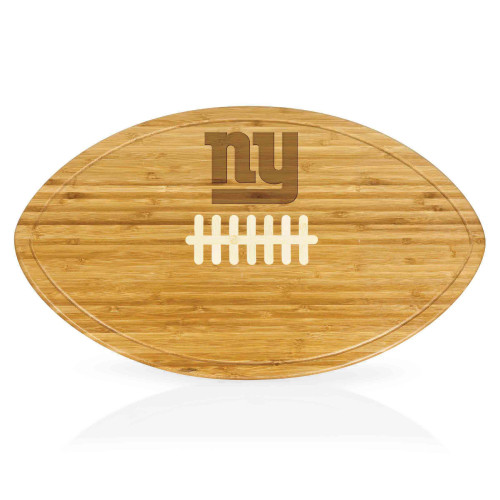 New York Giants Kickoff Football Cutting Board & Serving Tray, (Bamboo)