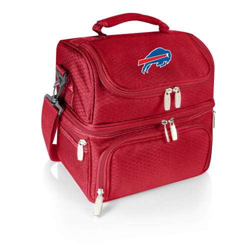 Buffalo Bills Pranzo Lunch Bag Cooler with Utensils, (Red)