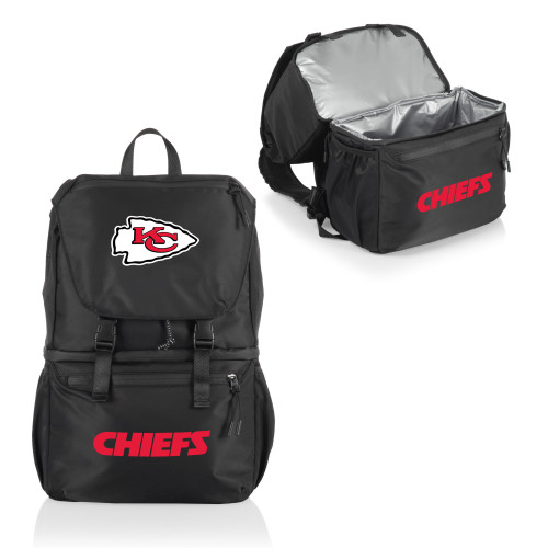 Kansas City Chiefs Tarana Backpack Cooler, (Carbon Black)