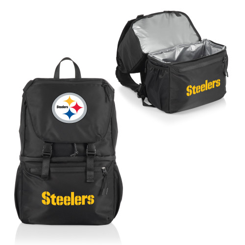 Pittsburgh Steelers Tarana Backpack Cooler, (Carbon Black)