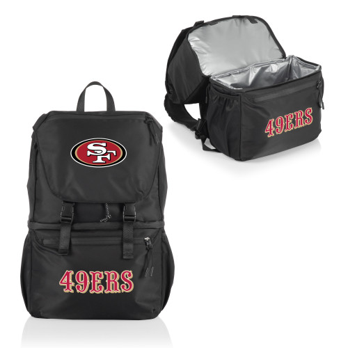 San Francisco 49ers Tarana Backpack Cooler, (Carbon Black)