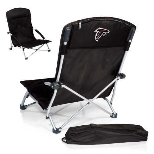 Atlanta Falcons Tranquility Beach Chair with Carry Bag, (Black)
