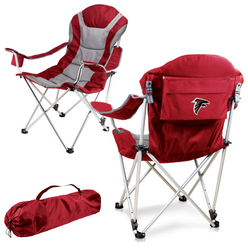 Atlanta Falcons Reclining Camp Chair, (Dark Red)