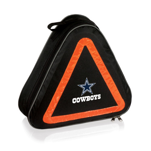 Dallas Cowboys Roadside Emergency Car Kit, (Black with Orange Accents)