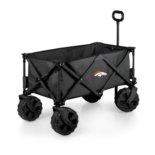 Denver Broncos Adventure Wagon Elite All-Terrain Portable Utility Wagon, (Dark Gray)