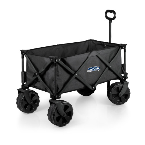 Seattle Seahawks Adventure Wagon Elite All-Terrain Portable Utility Wagon, (Dark Gray)