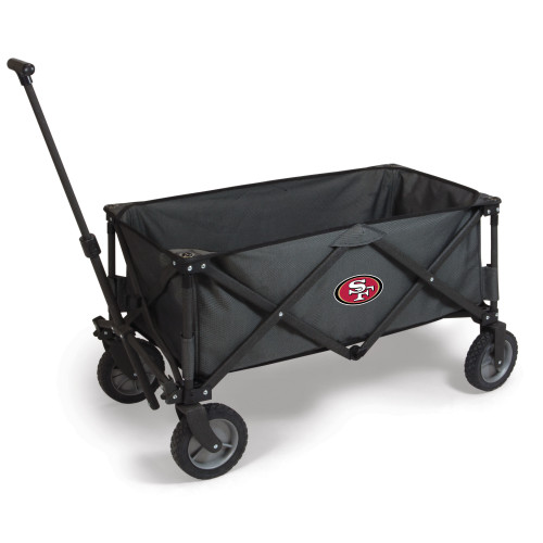 San Francisco 49ers Adventure Wagon Portable Utility Wagon, (Dark Gray)