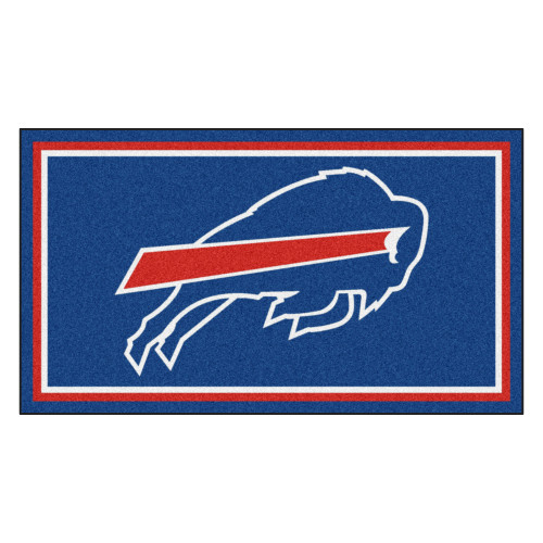 Buffalo Bills 3x5 Rug Buffalo Primary Logo Blue