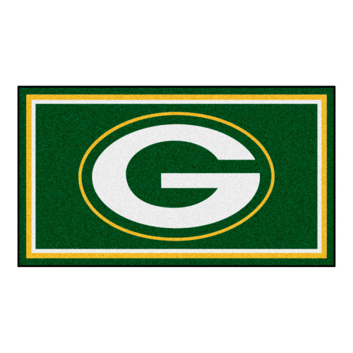 Green Bay Packers 3x5 Rug G Primary Logo Green