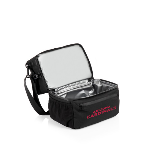 Arizona Cardinals Tarana Lunch Bag Cooler with Utensils, (Carbon Black)