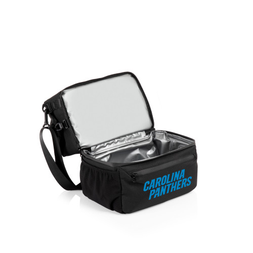 Carolina Panthers Tarana Lunch Bag Cooler with Utensils, (Carbon Black)