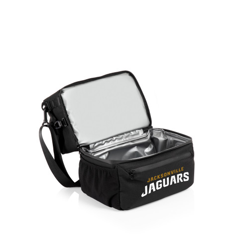 Jacksonville Jaguars Tarana Lunch Bag Cooler with Utensils, (Carbon Black)