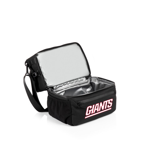 New York Giants Tarana Lunch Bag Cooler with Utensils, (Carbon Black)